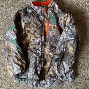 Boys Carhart camo coat